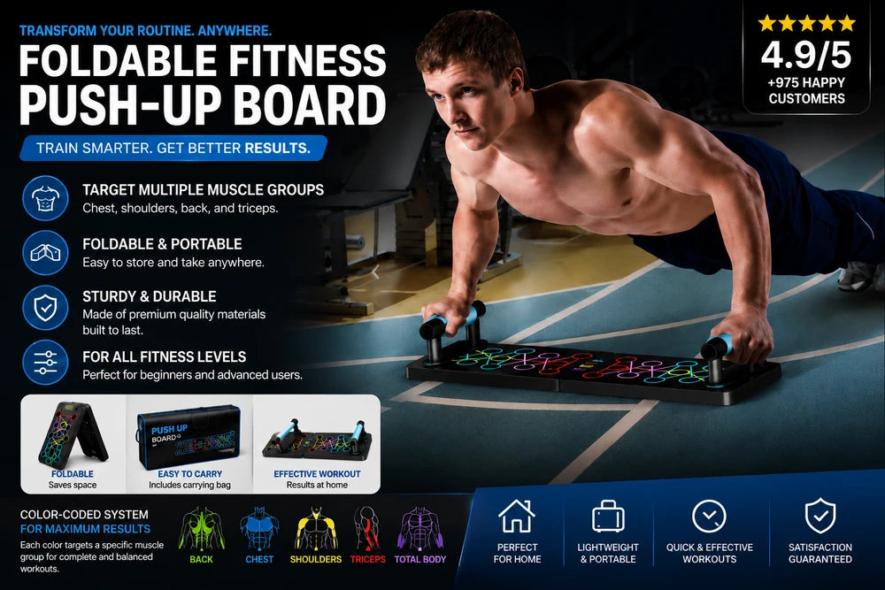 Foldable Fitness Push-up Board